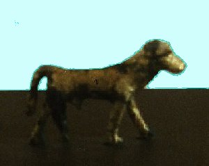 TAUREAU 3dit le veau d'or". Matière: bronze et reste de plaquage d'or. Référence: AO 14680